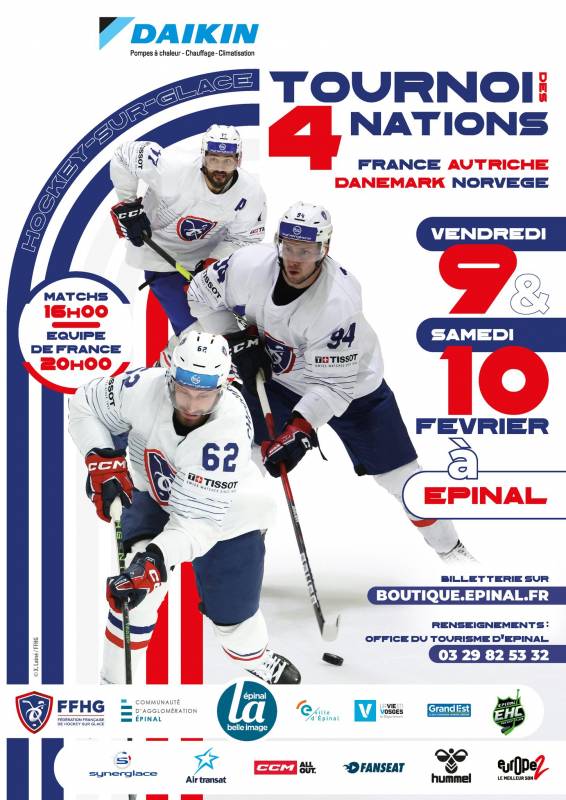 Vosges – Tournoi des 4 nations de hockey sur glace à la patinoire d ...