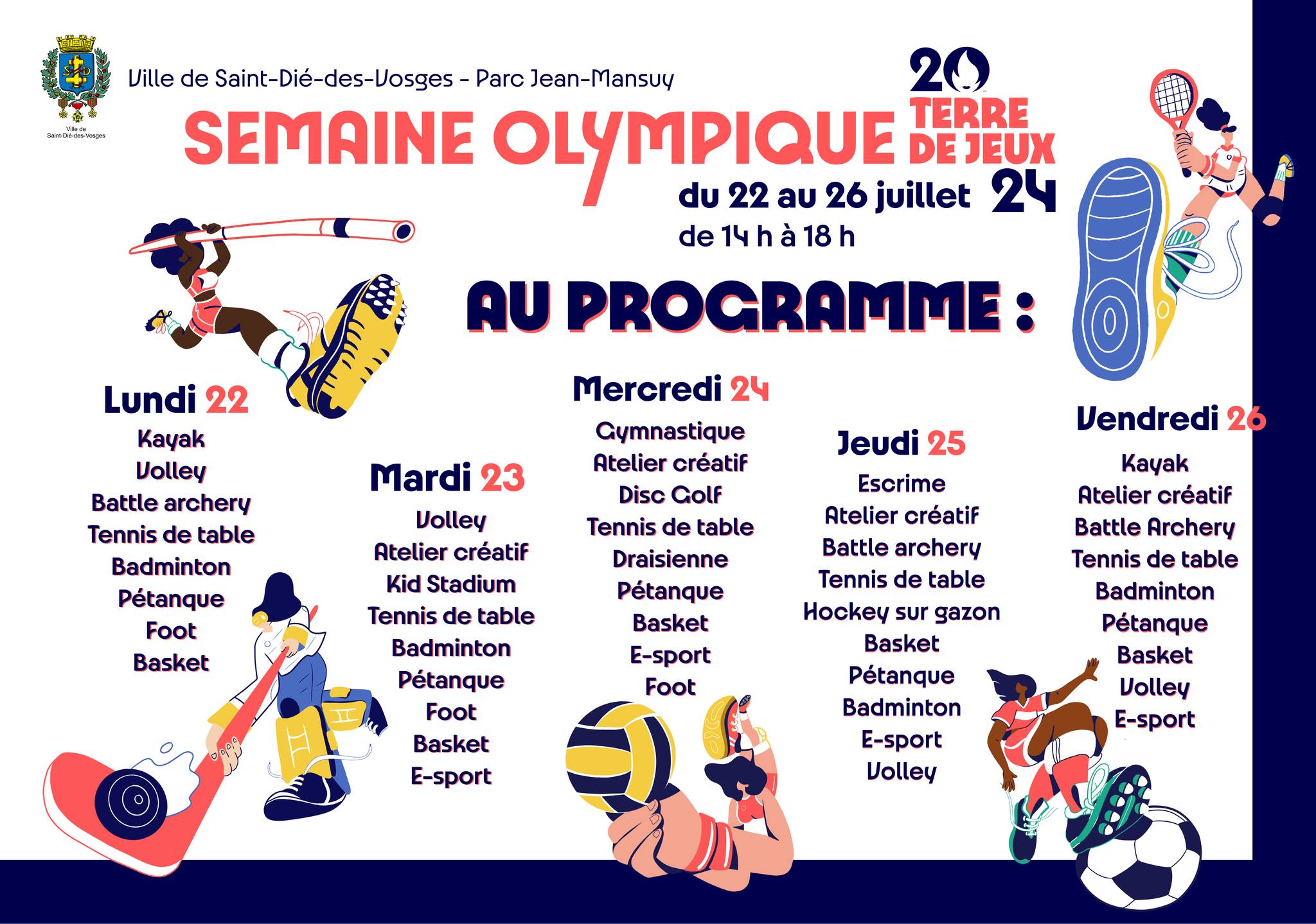 Le programme de la Semaine Olympique de Saint-Dié-des-Vosges - Saint ...