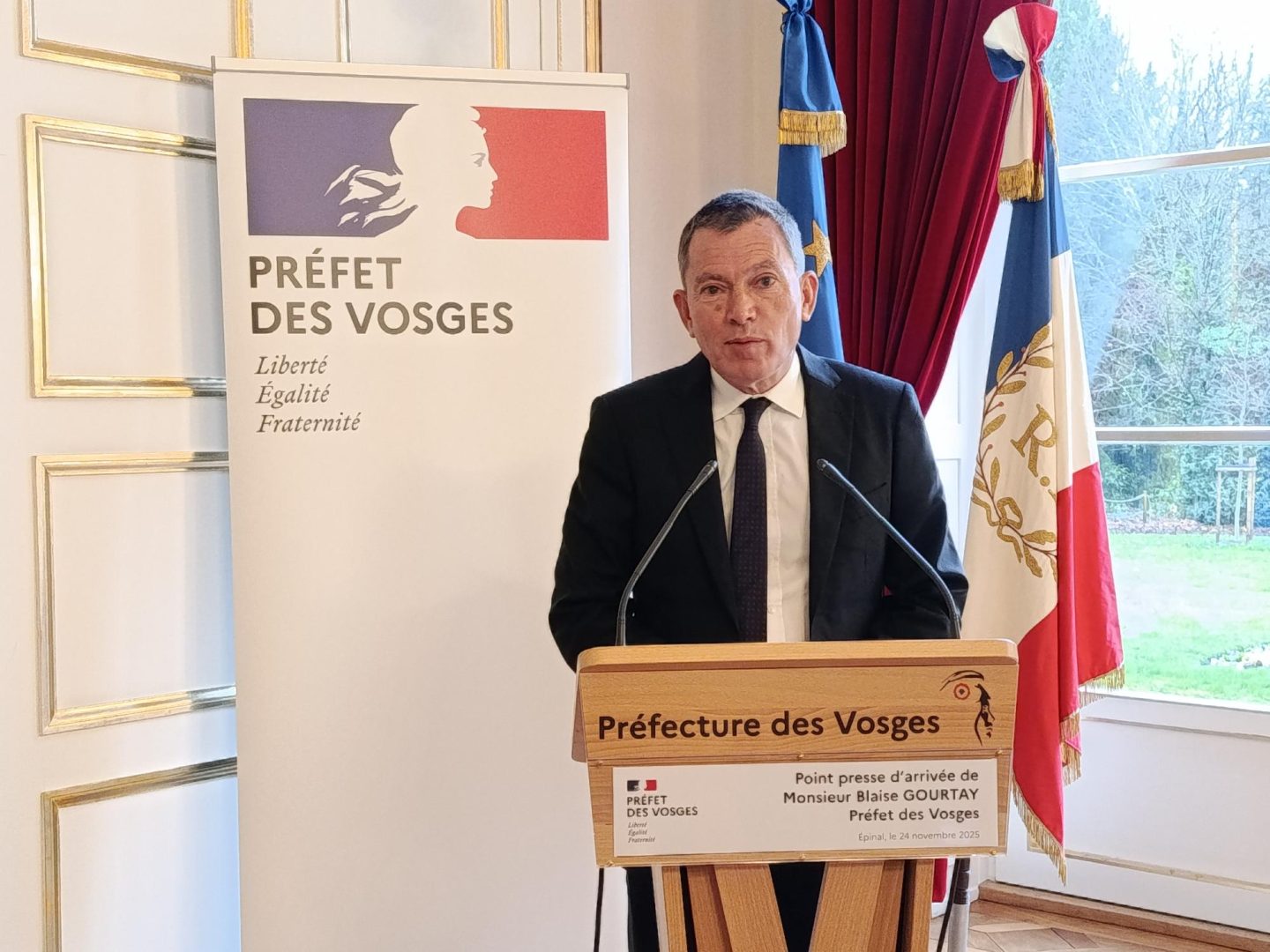 Blaise Gourtay prend les rênes de la préfecture des Vosges et affiche