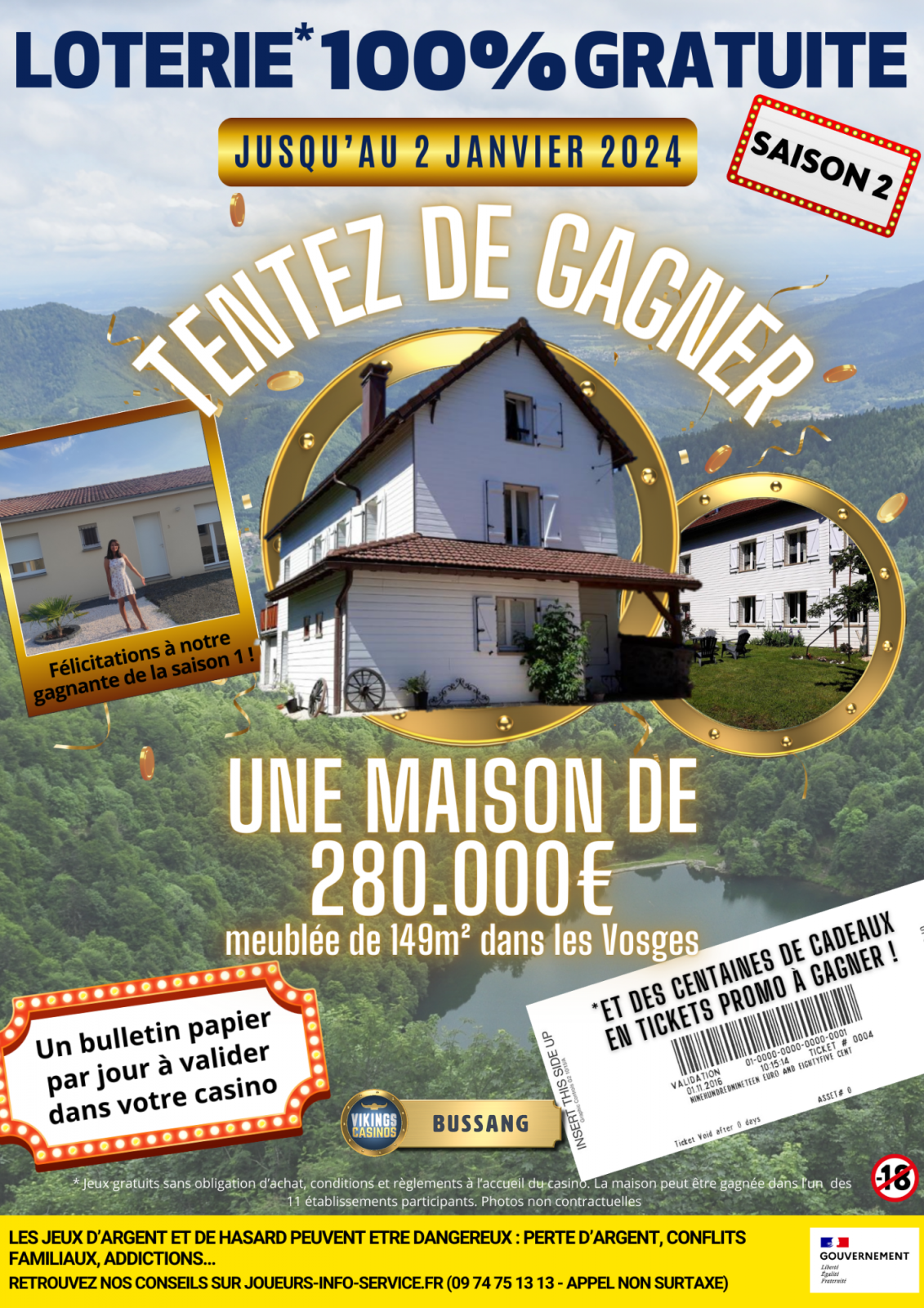 Affiche loterie Bussang