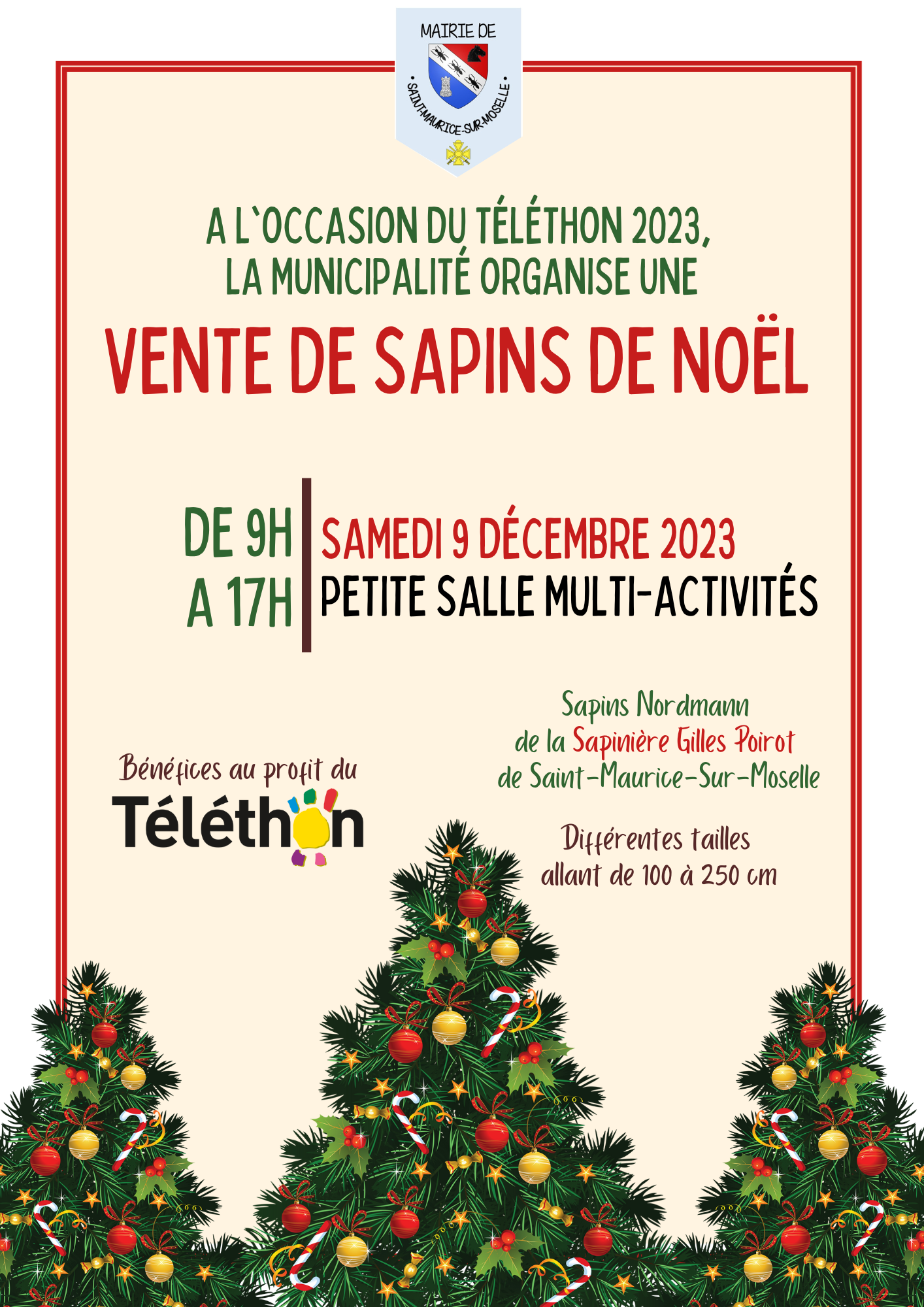 Téléthon Sapins 2023