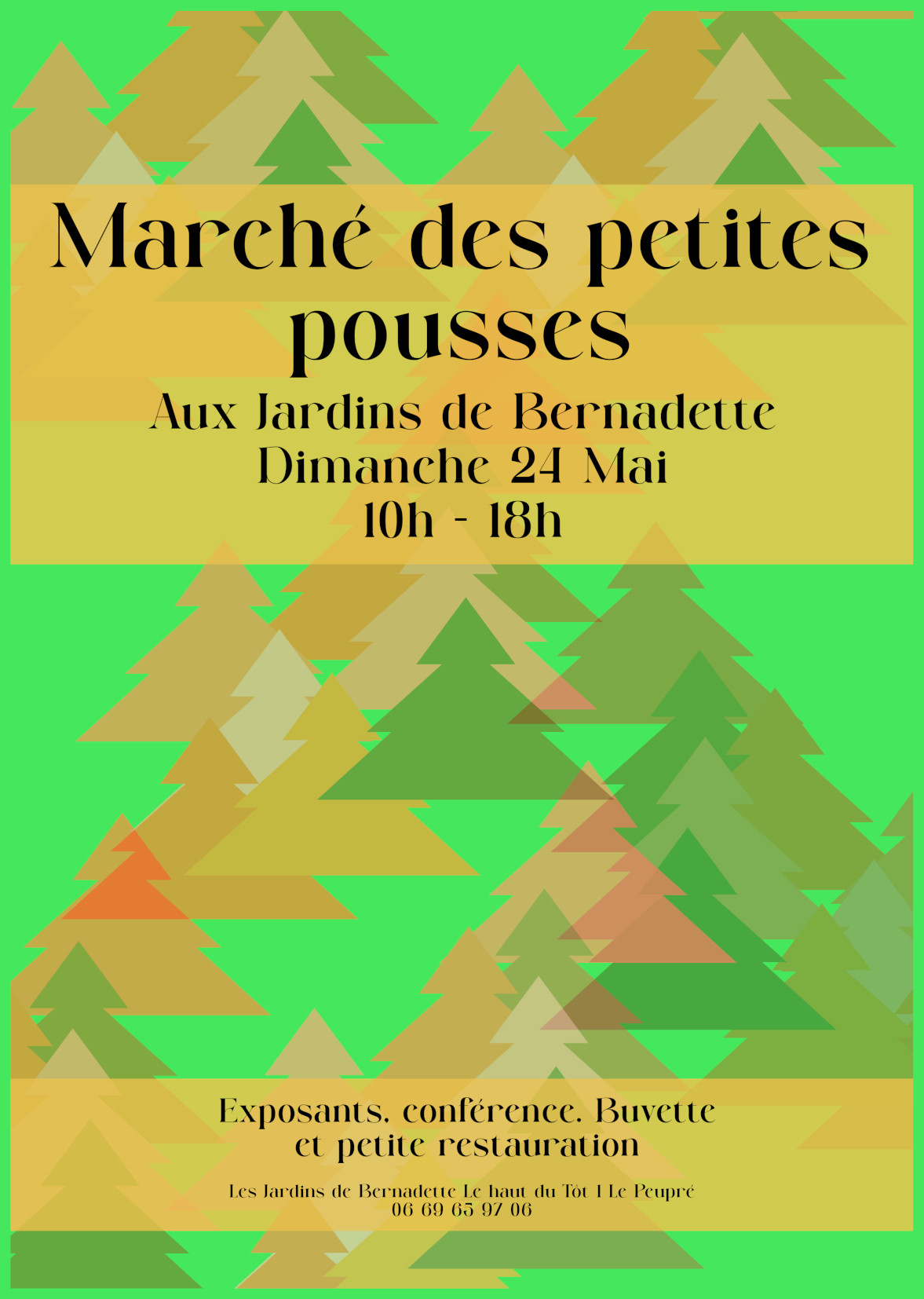 Marché des petites pousses au haut du Tôt ce dimanche 24 mai