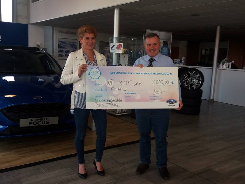 Le groupe Ford Anotin verse 8 000€ à l’association Anaïs contre la ...